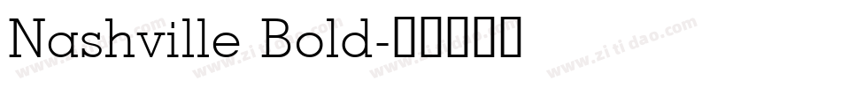 Nashville Bold字体转换